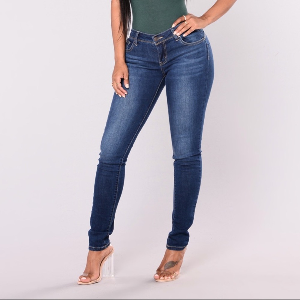 Wax Butt Lift Skinny Jeans
